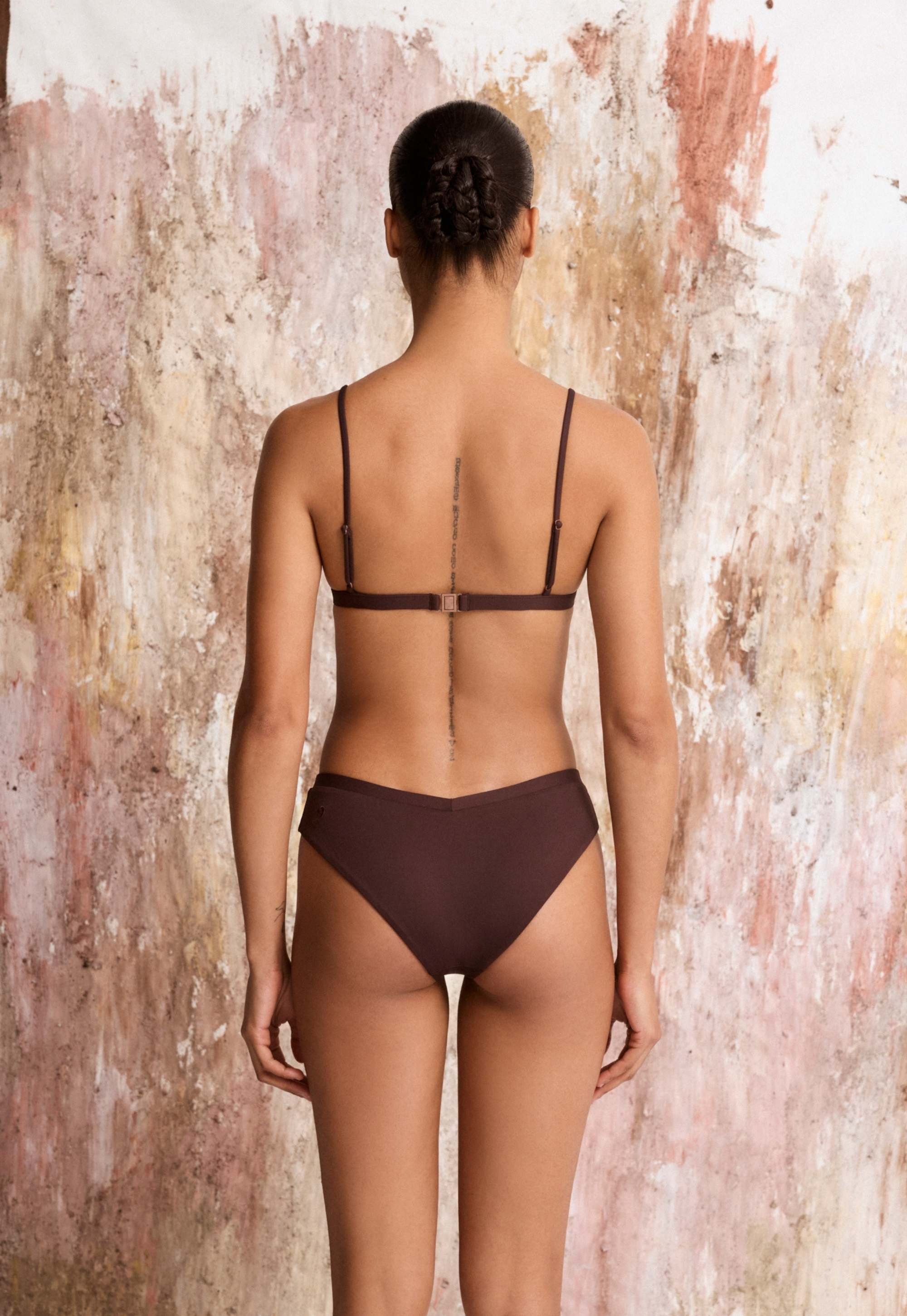 Yel Brazilian Bikini Bottom - Brown