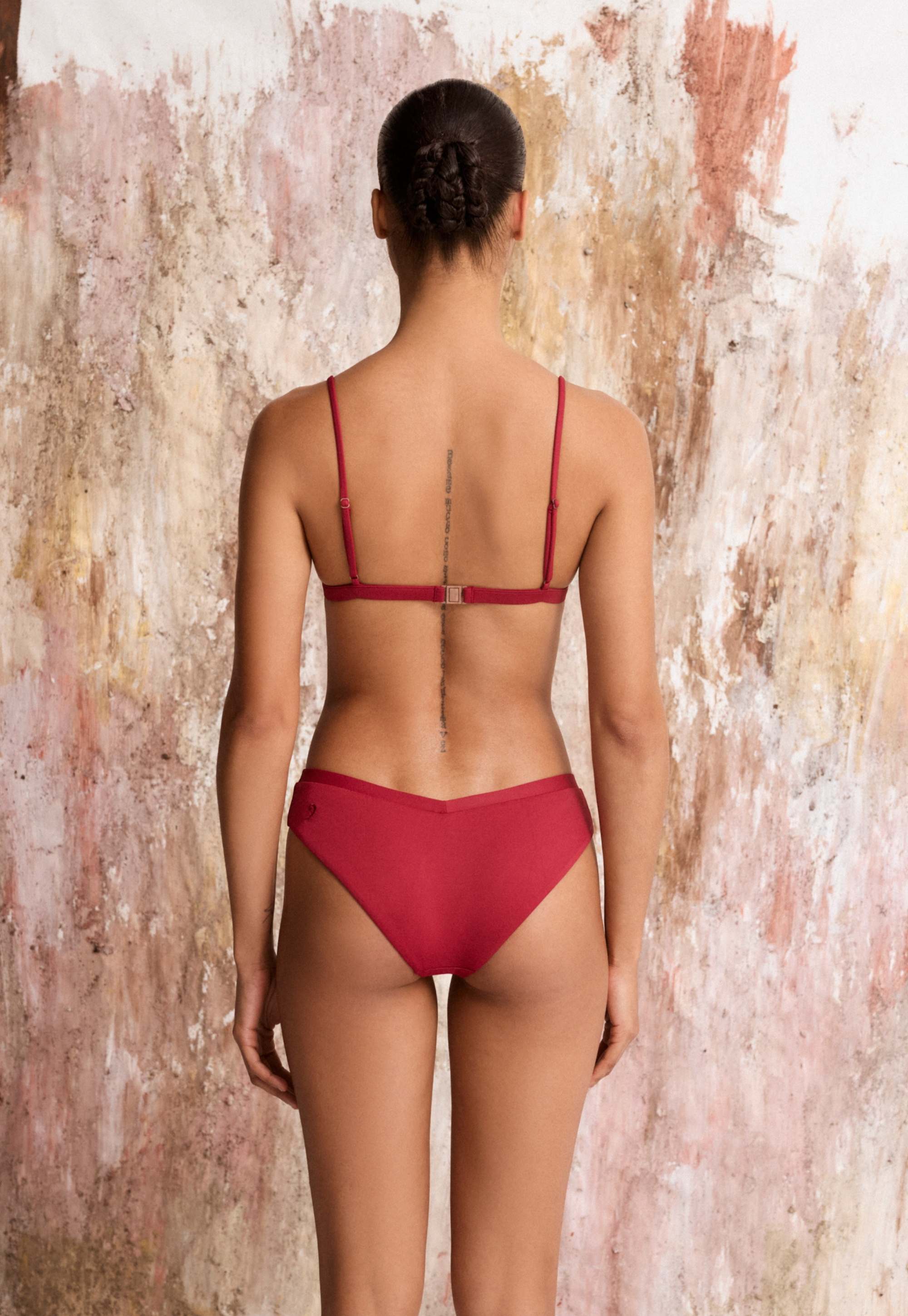 Yel Brazilian Bikini Bottom - Red