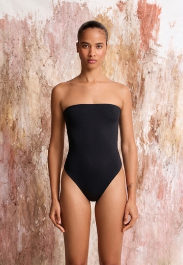 Luna Strapless Swimsuit - Black